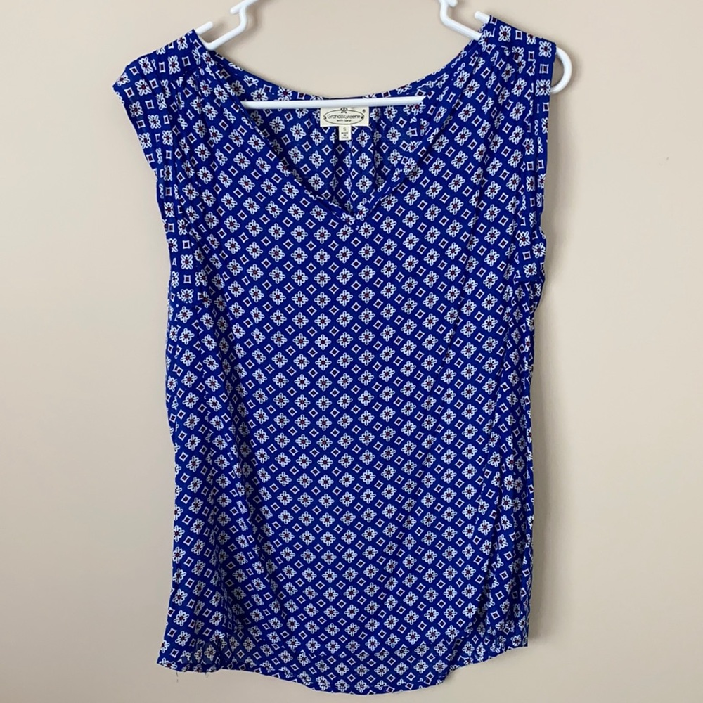 Red White and Blue Blouse